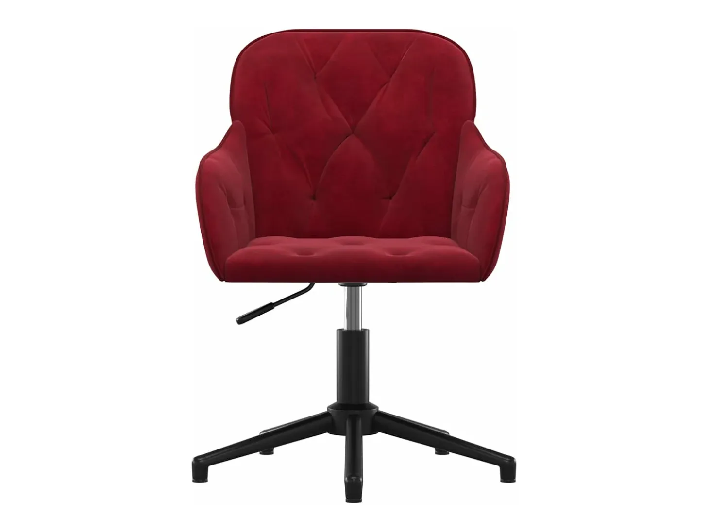 Sillas de comedor giratorias 2 unidades terciopelo rojo tinto