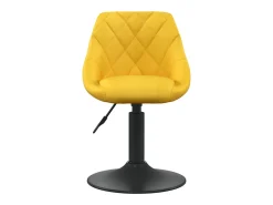Sillas de comedor giratorias 4 unidades terciopelo amarillo mostaza
