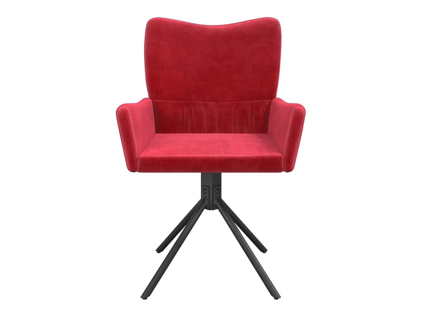 Sillas de comedor giratorias 2 unidades terciopelo rojo tinto