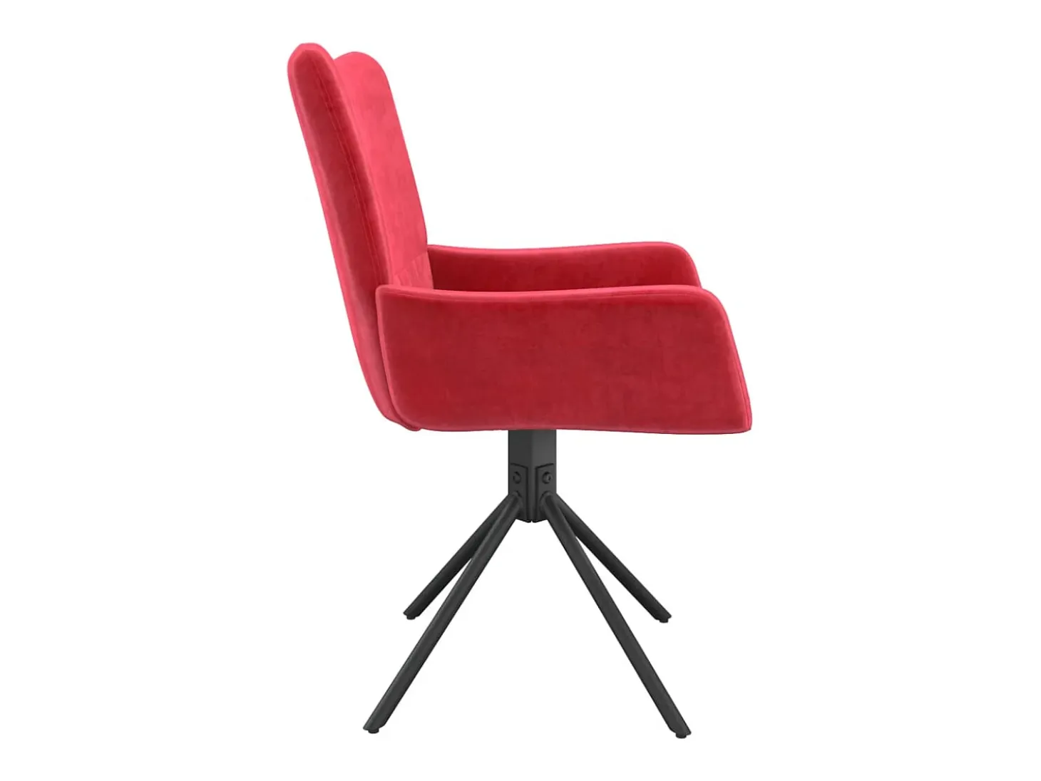 Sillas de comedor giratorias 2 unidades terciopelo rojo tinto