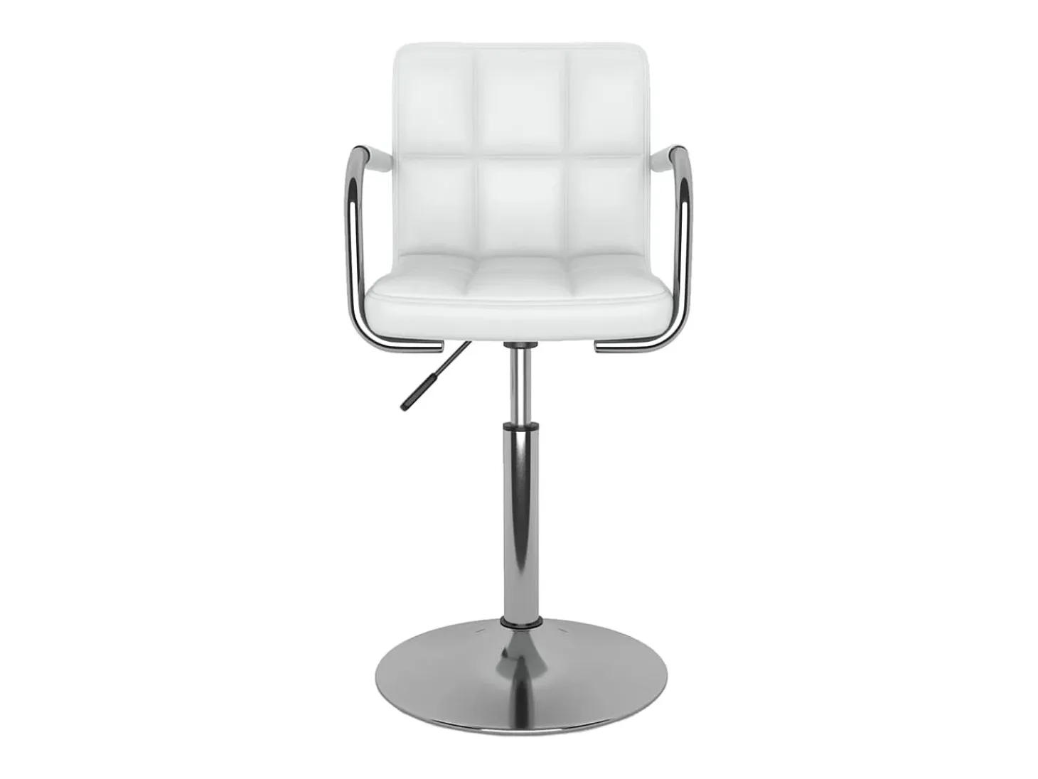 Sillas de comedor giratorias 6 unidades cuero sintético blanco