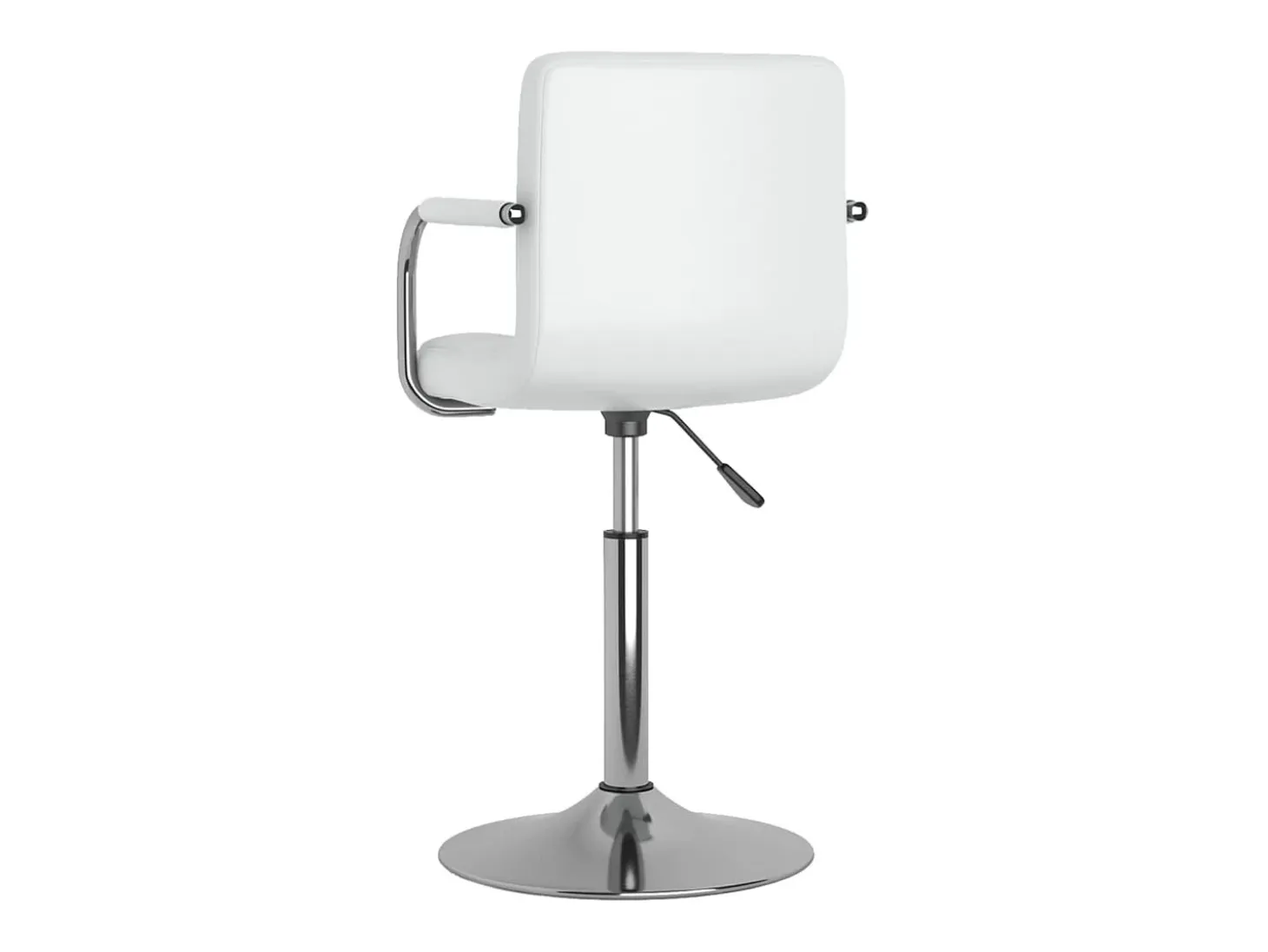 Sillas de comedor giratorias 6 unidades cuero sintético blanco