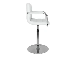 Sillas de comedor giratorias 6 unidades cuero sintético blanco