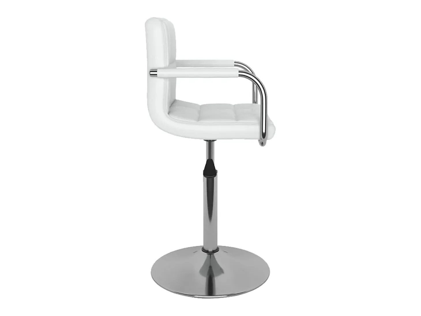 Sillas de comedor giratorias 6 unidades cuero sintético blanco