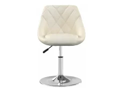 Sillas de comedor giratorias 2 unidades terciopelo crema
