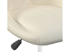 Sillas de comedor giratorias 2 unidades terciopelo crema
