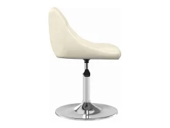 Sillas de comedor giratorias 2 unidades terciopelo crema