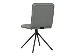 Sillas de comedor giratorias 4 unidades tela gris oscuro