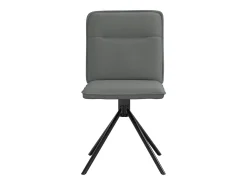 Sillas de comedor giratorias 4 unidades tela gris oscuro