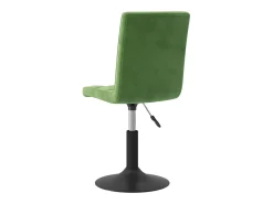 Sillas de comedor giratorias 2 unidades terciopelo verde oscuro