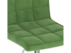Sillas de comedor giratorias 2 unidades terciopelo verde oscuro