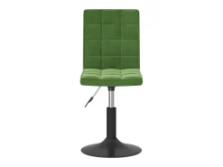 Sillas de comedor giratorias 2 unidades terciopelo verde oscuro