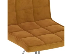 Sillas de comedor giratorias 2 unidades terciopelo marrón