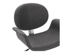 Sillas de comedor giratorias 2 unidades tela gris