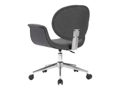 Sillas de comedor giratorias 2 unidades tela gris
