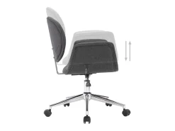 Sillas de comedor giratorias 2 unidades tela gris
