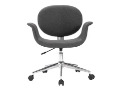 Sillas de comedor giratorias 2 unidades tela gris