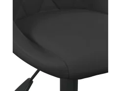 Sillas de comedor giratorias 6 unidades terciopelo negro