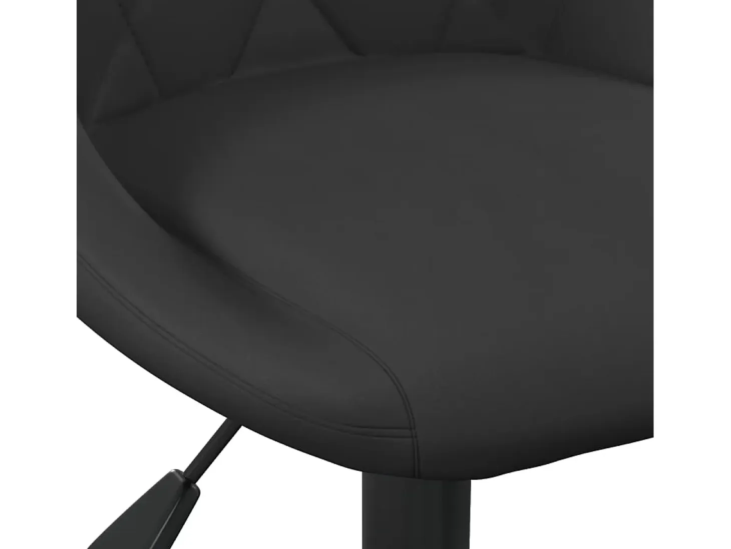 Sillas de comedor giratorias 6 unidades terciopelo negro