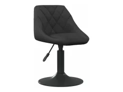 Sillas de comedor giratorias 6 unidades terciopelo negro