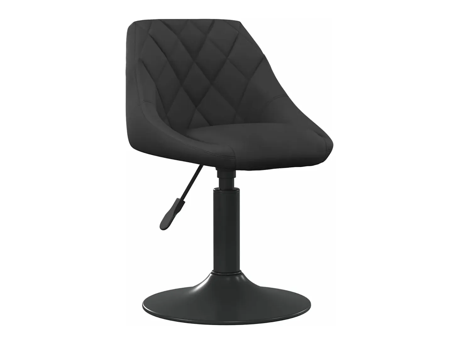 Sillas de comedor giratorias 6 unidades terciopelo negro