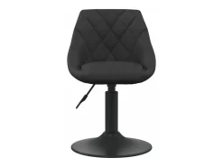 Sillas de comedor giratorias 6 unidades terciopelo negro