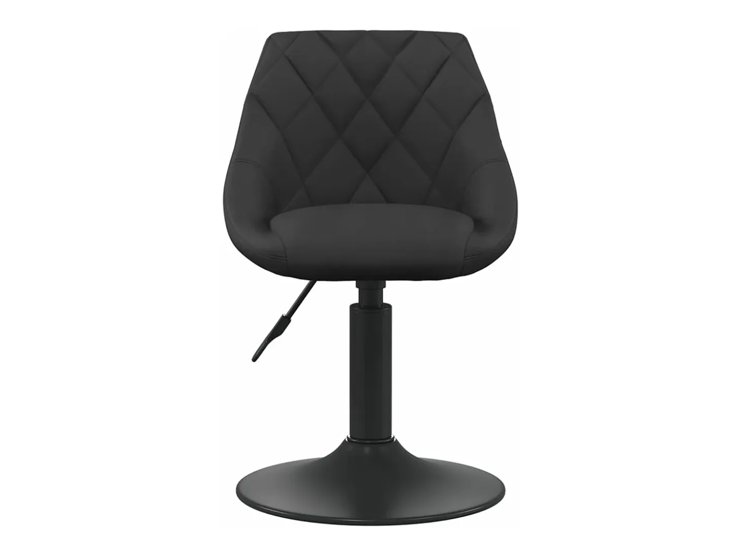 Sillas de comedor giratorias 6 unidades terciopelo negro