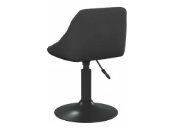 Sillas de comedor giratorias 6 unidades terciopelo negro