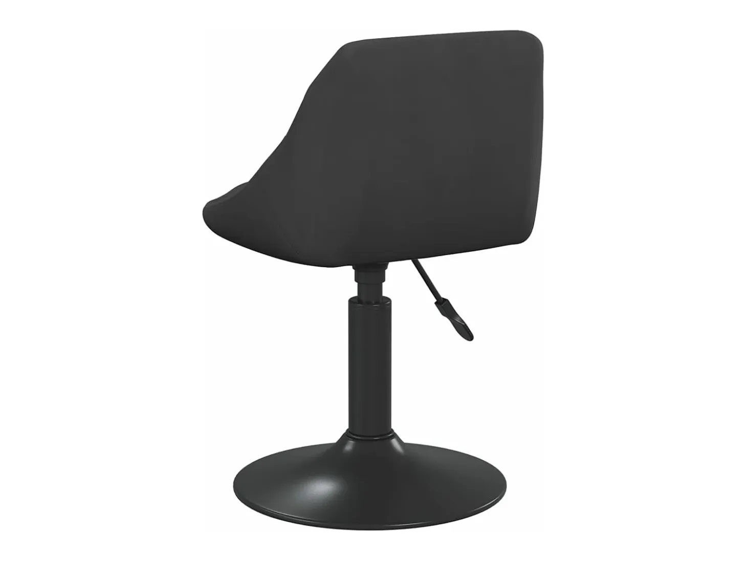 Sillas de comedor giratorias 6 unidades terciopelo negro