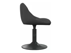 Sillas de comedor giratorias 6 unidades terciopelo negro