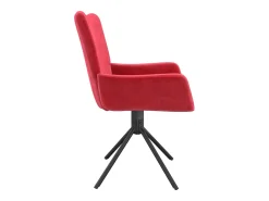 Sillas de comedor giratorias 2 unidades terciopelo rojo tinto
