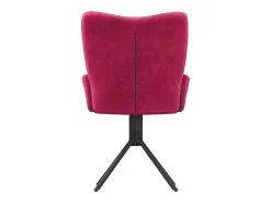 Sillas de comedor giratorias 2 unidades terciopelo rojo tinto