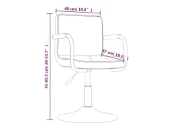 Sillas de comedor giratorias 6 unidades terciopelo negro