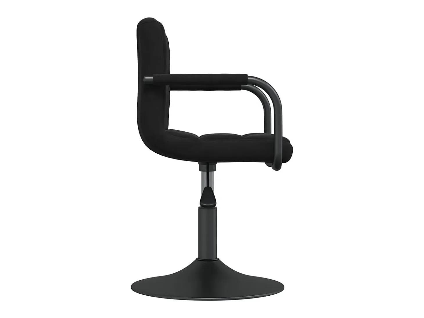 Sillas de comedor giratorias 6 unidades terciopelo negro