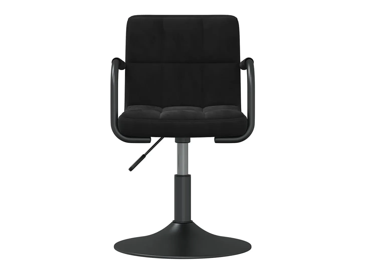 Sillas de comedor giratorias 6 unidades terciopelo negro