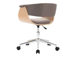 Sillas de comedor giratorias 4 unidades tela taupe