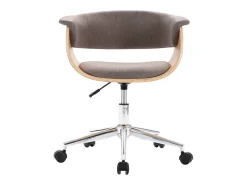 Sillas de comedor giratorias 4 unidades tela taupe