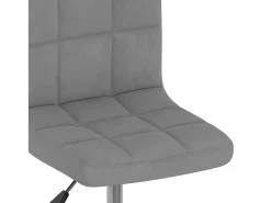 Sillas de comedor giratorias 4 unidades terciopelo gris oscuro