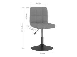 Sillas de comedor giratorias 4 unidades terciopelo gris oscuro