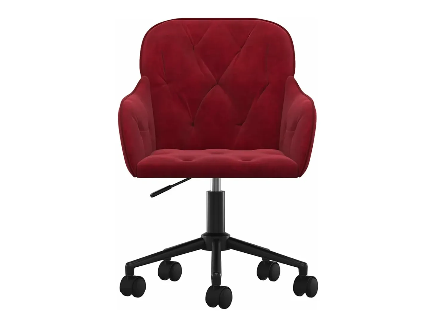 Sillas de comedor giratorias 2 unidades terciopelo rojo tinto