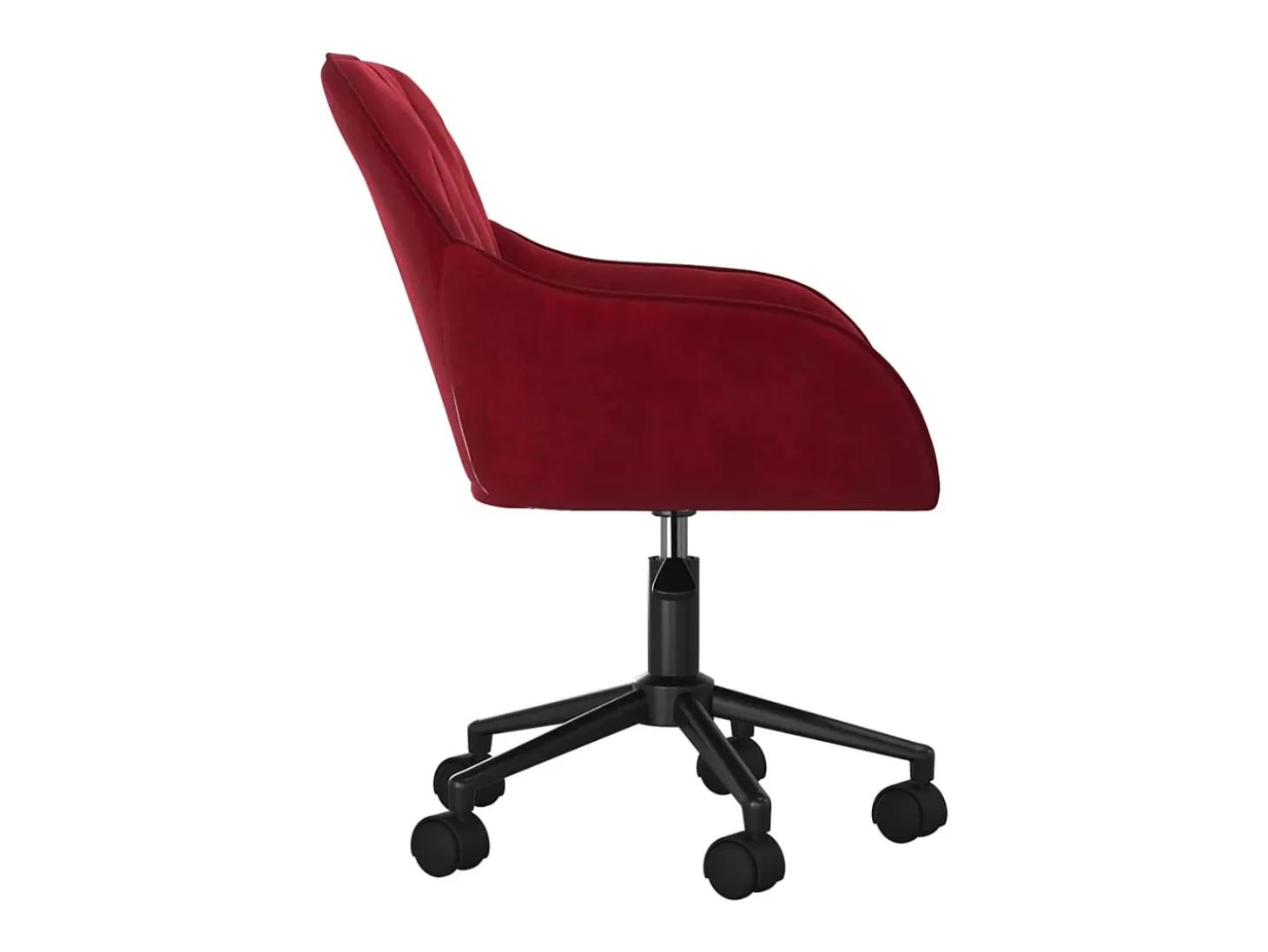 Sillas de comedor giratorias 2 unidades terciopelo rojo tinto