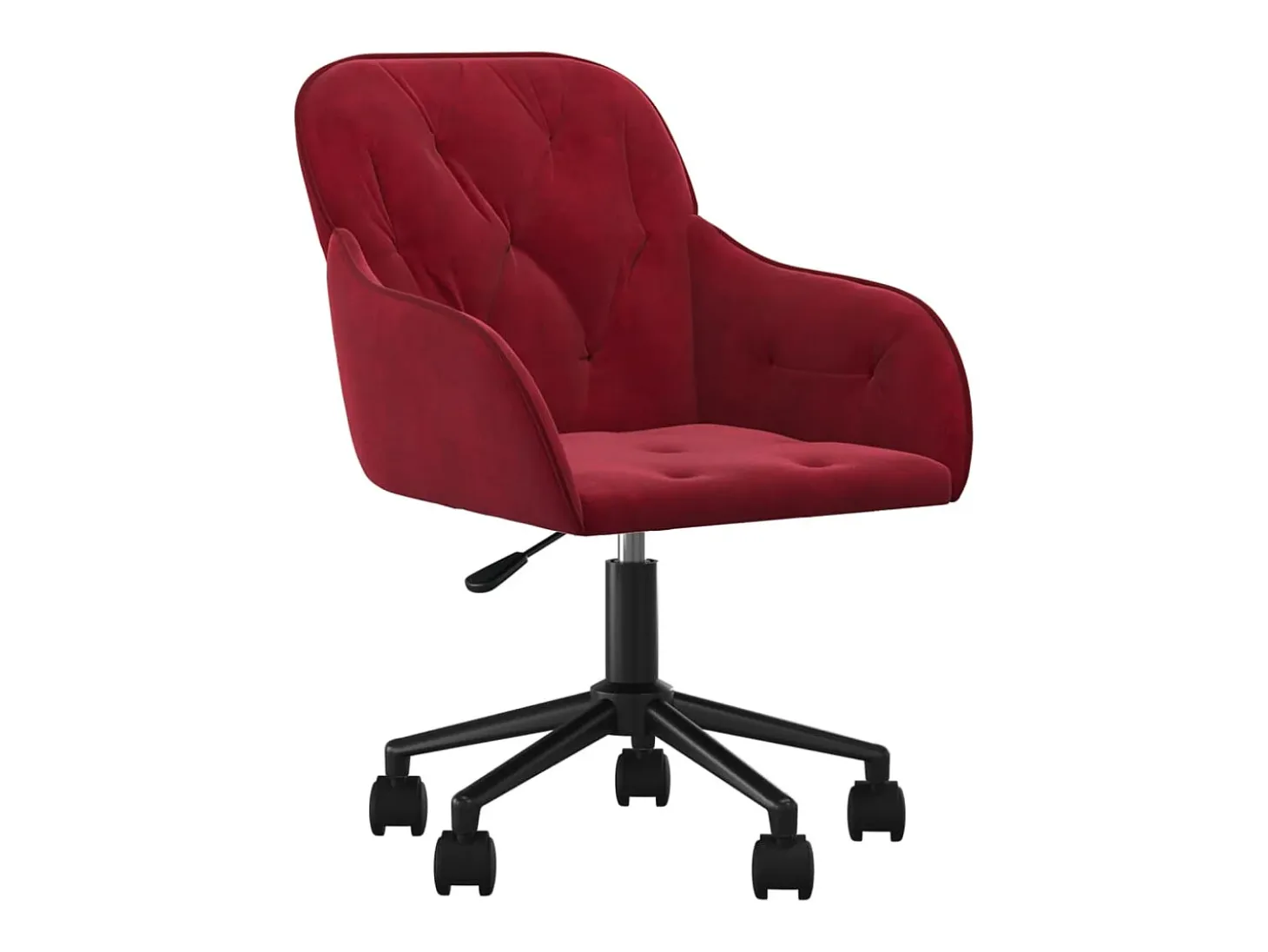 Sillas de comedor giratorias 2 unidades terciopelo rojo tinto