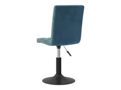 Sillas de comedor giratorias 6 uds terciopelo azul