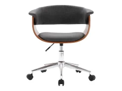 Sillas de comedor giratorias 6 unidades tela gris
