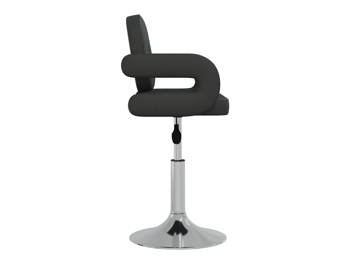 Sillas de comedor giratorias 6 unidades cuero sintético negro