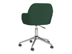 Sillas de comedor giratorias 2 unidades tela verde oscuro