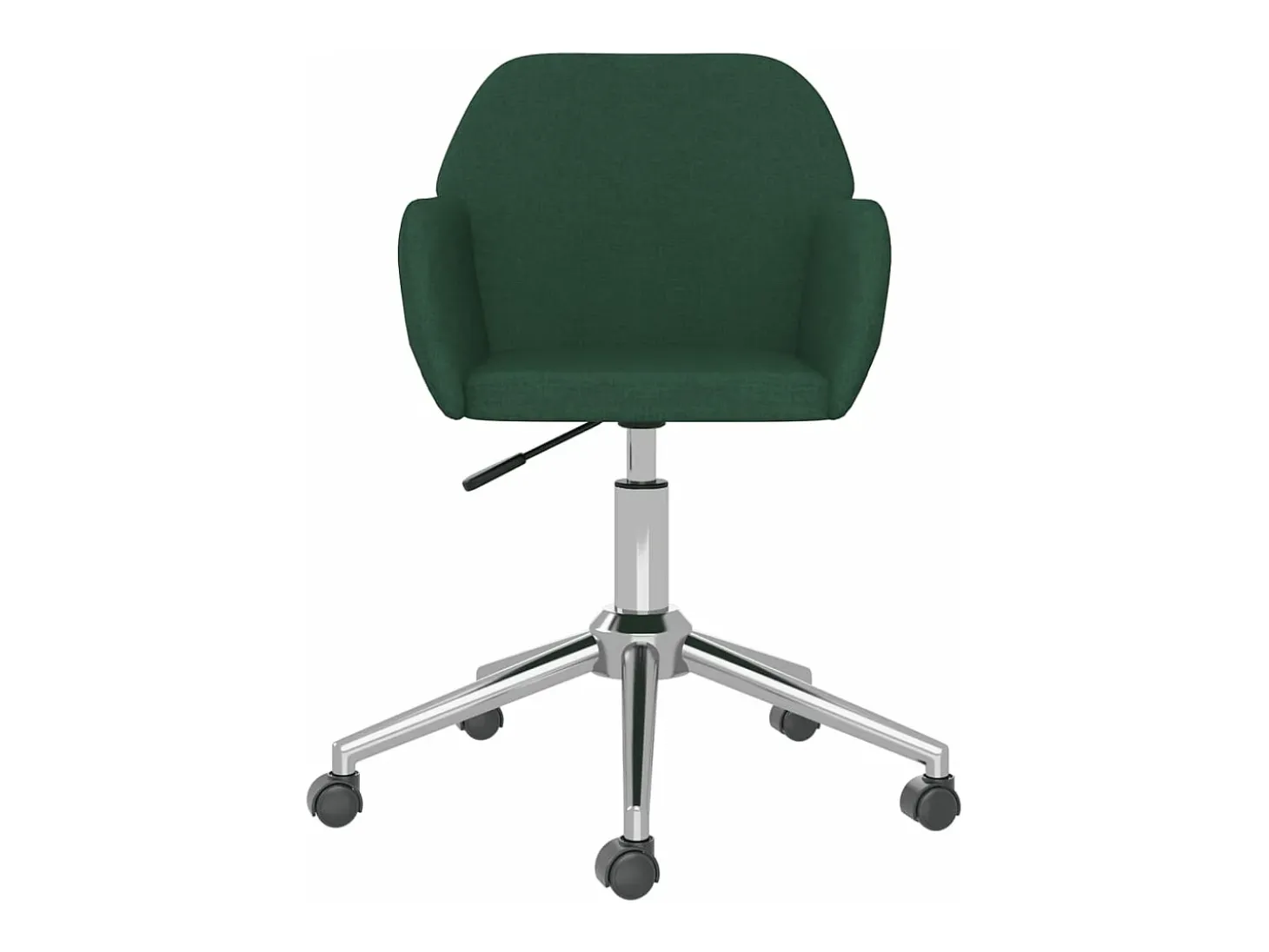 Sillas de comedor giratorias 2 unidades tela verde oscuro