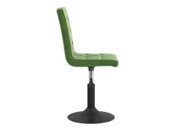 Sillas de comedor giratorias 2 unidades terciopelo verde oscuro