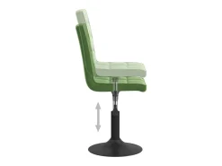 Sillas de comedor giratorias 2 unidades terciopelo verde oscuro
