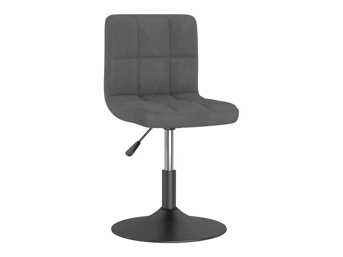 Sillas de comedor giratorias 6 unidades terciopelo gris oscuro